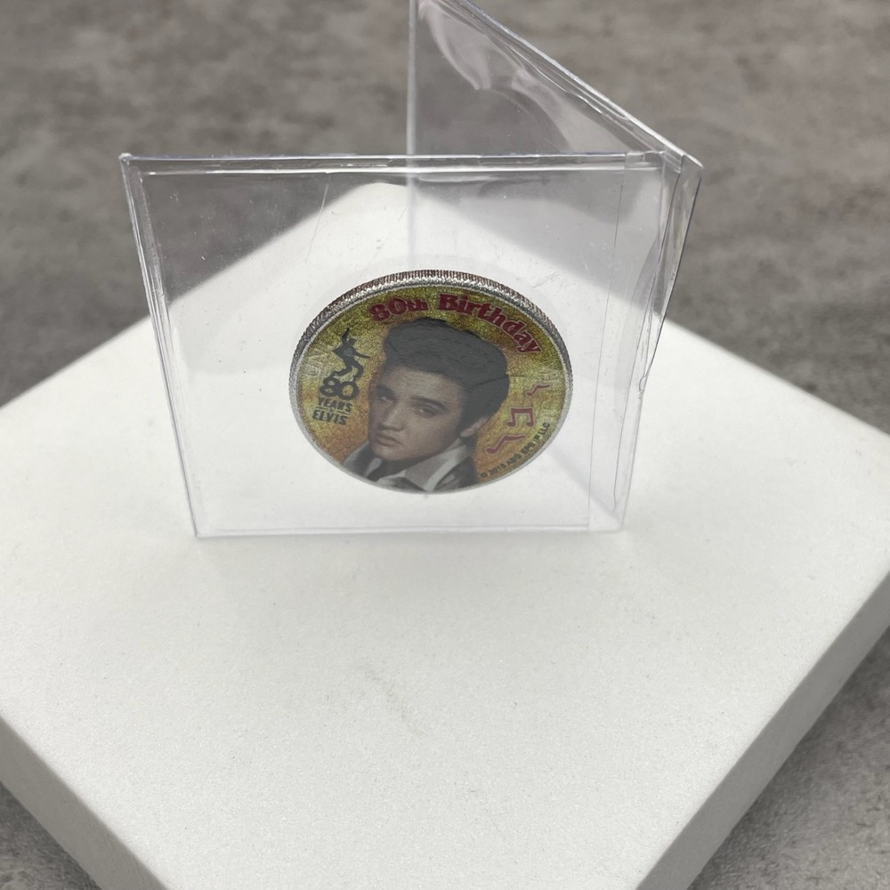 VTG Elvis Presley 80th Birthday Gold Record Coin Liberty 2015 John F. Kennedy - Picture 3 of 4